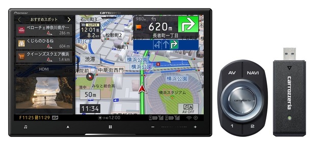 AVIC-CL912III-DC8V 型 HD/TV/DVD/CD/Bluetooth/USB/SD/ チューナー・AV 一体型メモリーナビゲーション ネットワークスティックセット