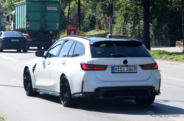 BMW M3ツーリング 改良新型プロトタイプ（スクープ写真）