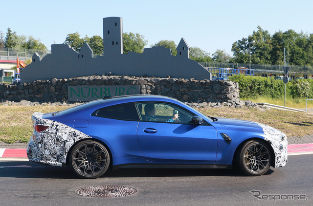 BMW M4クーペ 改良新型プロトタイプ（スクープ写真）