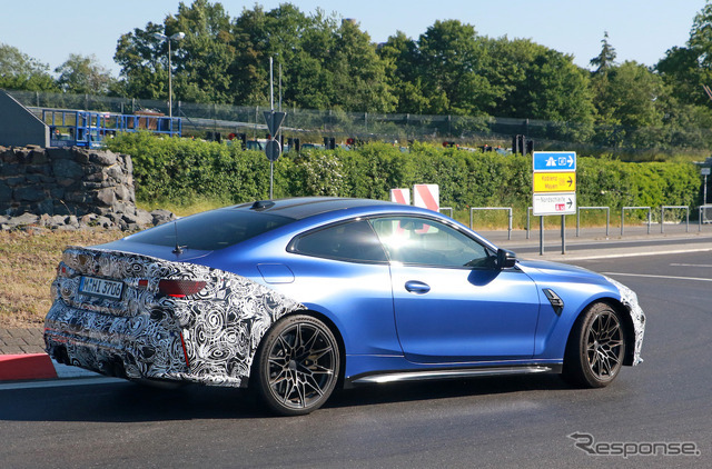 BMW M4クーペ 改良新型プロトタイプ（スクープ写真）