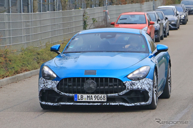 メルセデスAMG GT 43 直6モデルのプロトタイプ（スクープ写真）