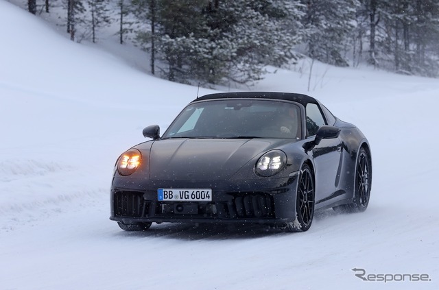 ポルシェ 911タルガ 改良新型プロトタイプ（スクープ写真）