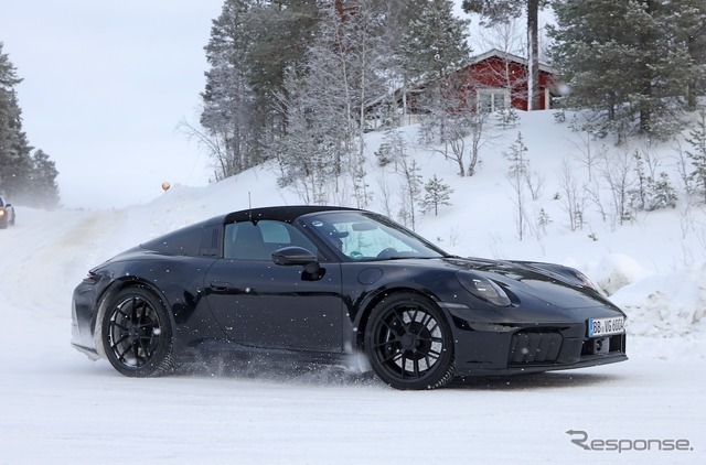 ポルシェ 911タルガ 改良新型プロトタイプ（スクープ写真）