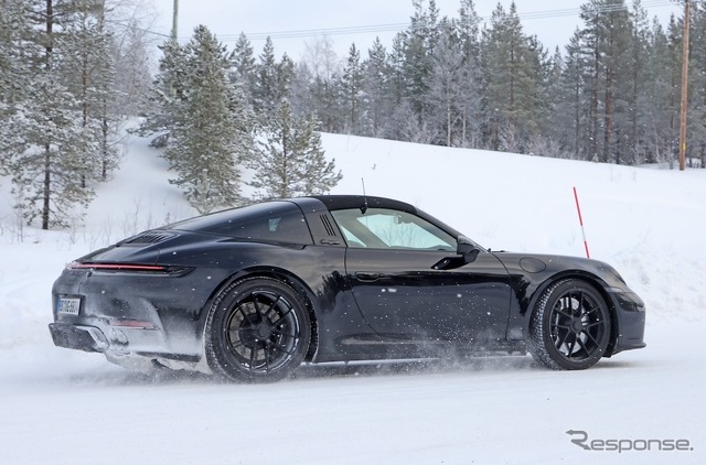 ポルシェ 911タルガ 改良新型プロトタイプ（スクープ写真）