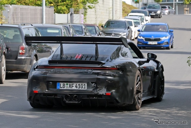 ポルシェ 911GT3 RS 改良新型のプロトタイプ