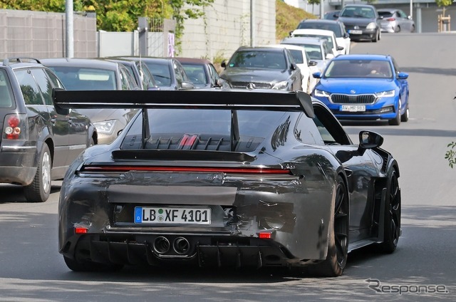 ポルシェ 911GT3 RS 改良新型のプロトタイプ