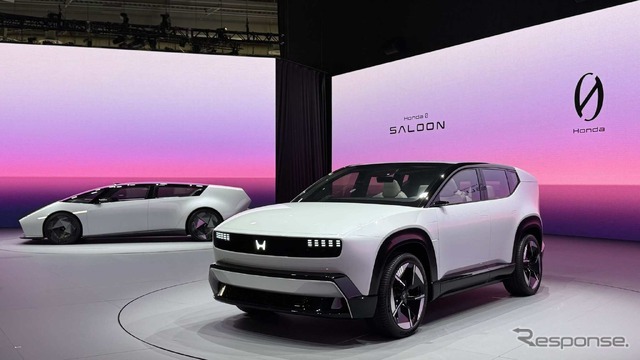 CES 2025で発表されたホンダ「0（ゼロ）シリーズ」の『Honda 0 SUV』と『Honda 0 SALOON』のプロトタイプ