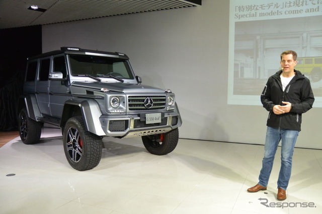 メルセデスG550 4×4 スクエアード 発表会