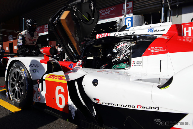 小林可夢偉組の#6 TOYOTA TS050 HYBRID。