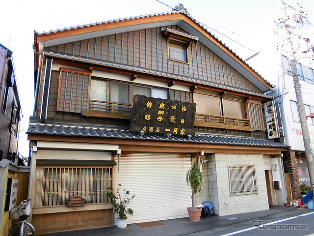 「もともとこのあたりは“赤線”だった」という宮町・新道エリア（AIR & BUS成田発伊勢行きツアー）